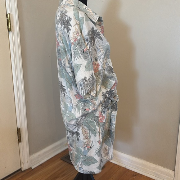 CC California Linen Surfing Print Short and Top Set Size XL - Picture 2 of 11